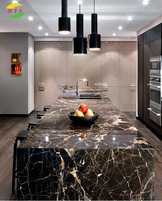 đá ốp bếp đen